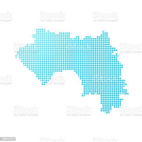 白地に青い水玉のギニア地図 アフリカのベクターアート素材や画像を多数ご用意 アフリカ イラストレーション カットアウト Istock