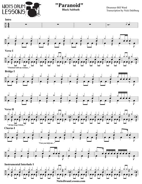 Learn How To Read Drum Sheet Music Free Drum Sheet Music For