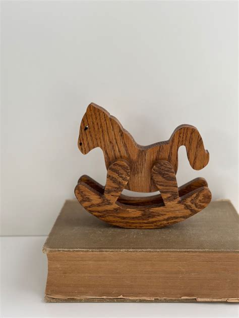 Vintage Wood Rocking Horse Vintage Rocking Horse Vintage Etsy