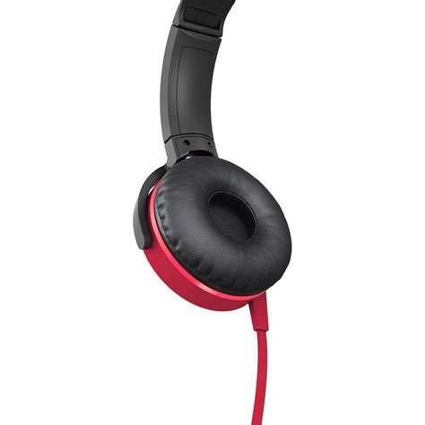 Over The Head Wired Sony Mdr Xb On Ear Extra Bass Headphones Red