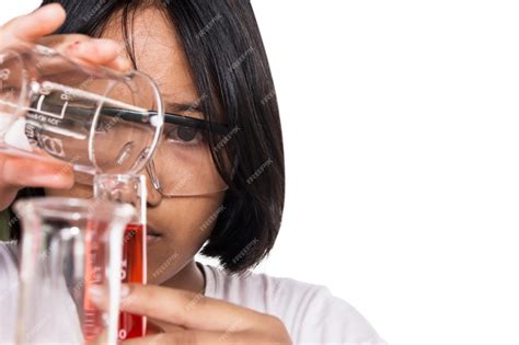 Premium Photo | Cute girl doing science experiment, science education ...