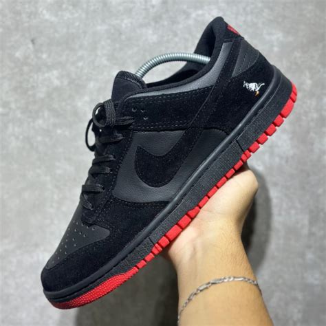 Nike Dunk Low Pro Preto E Vermelho Ln A Fonte