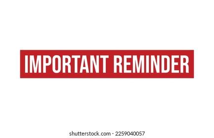 Important Reminder Clip Art