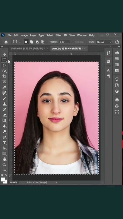 How To Create Passport Size Photo In Photoshop Short Photoshop