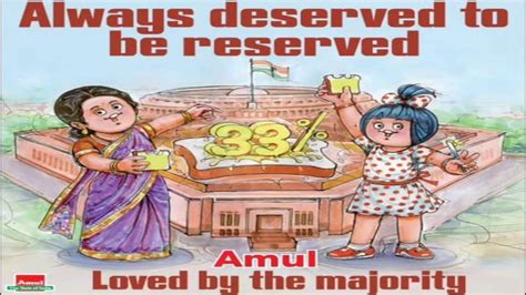 Amul Celebrates Women S Reservation Bill Passage In Creative Doodle