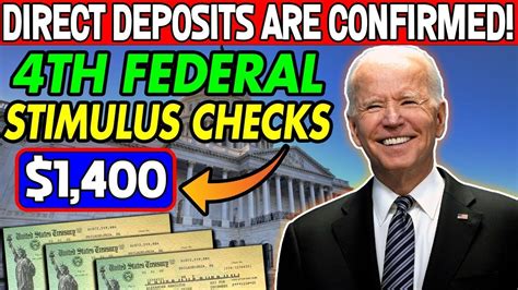 Direct Deposit Are Confirmed 1400 4th Stimulus Checks Coming For