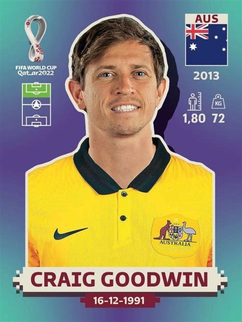 Craig Goodwin Em Figurinhas Da Copa Melhores Jogadores De