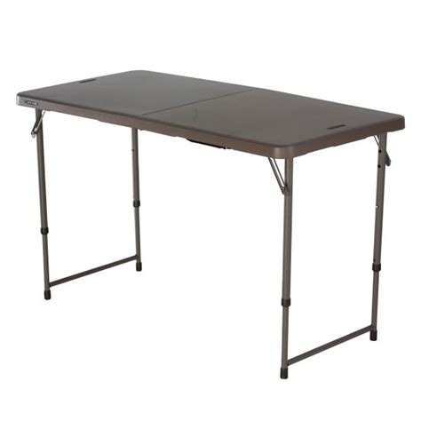 Lifetime Fold-in-Half Folding Tables 48x24 Brown