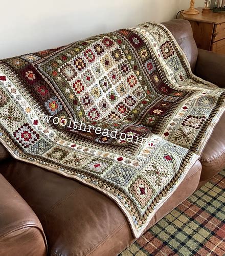 Ravelry Winter Walk Blanket Pattern By Marion Mitchell