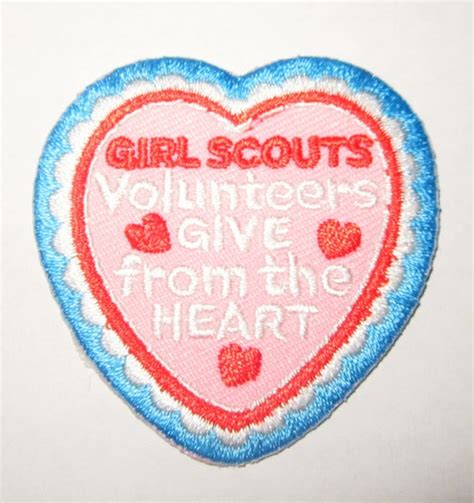 Girl Scout Fun Patch Volunteers Give From By Allthingsgirlscout