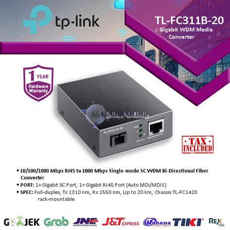 TP-Link TL-FC311B-20 – Gigabit WDM Media Converter – PT Kundalini Sakti ...