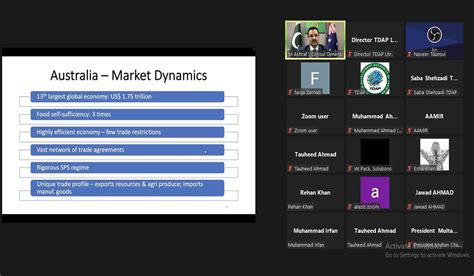 Tdap Hosted A Webinar On Pakistan And Australia Trade Potential