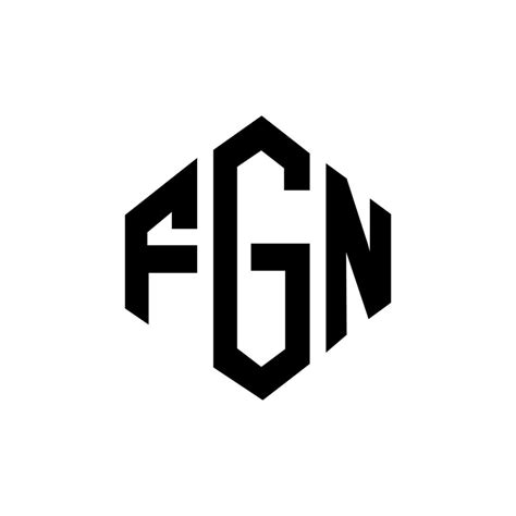 Diseño De Logotipo De Letra Fgn Con Forma De Polígono Diseño De