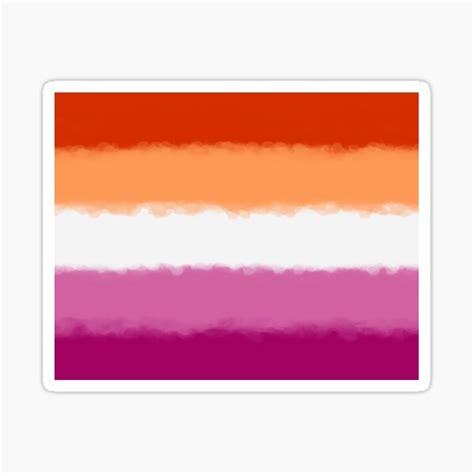 Lesbian Pride Flag Sticker For Sale By Lgbtcottage Redbubble