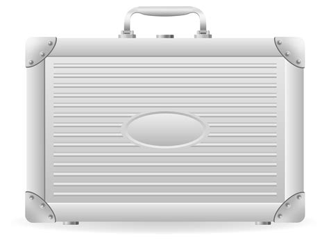 Metallic Briefcase Vector Illustration 489792 Vector Art At Vecteezy
