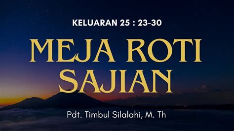 Ibadah Pendalam Alkitab November Pdt Timbul Silalahi M Th