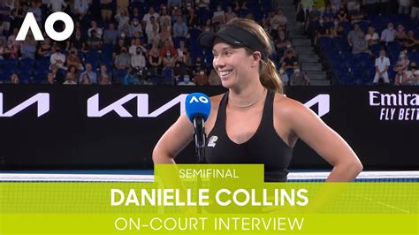 Danielle Collins On-Court Interview (SF) | Australian Open 2022 ...