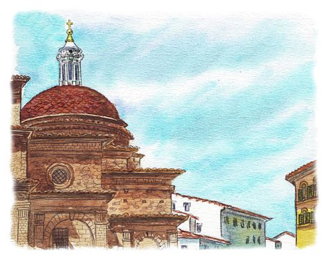 Basilica San Lorenzo Florence Italy Painting by Irina Sztukowski - Pixels