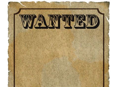 Wanted Poster Powerpoint Template