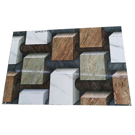 Gloss Multicolor Ceramic 3d Floor Tile For Flooring Thickness 10mm