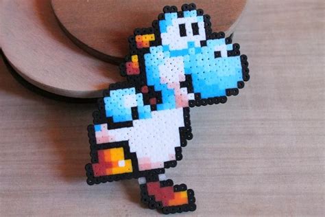 Figuras Pixel Yoshi Merchandising Nintendo Llaveros Mario Bros Hama