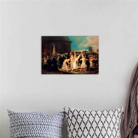 Procession Of Flagellants 1815 19 Wall Art Canvas Prints Framed