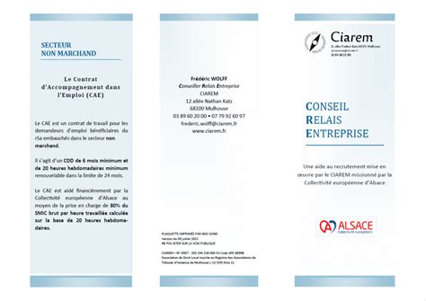 Contrat D Accompagnement Dans L Emploi CAE CPME 68