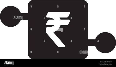 Digital Rupee Currency Icon Vector Symbol And Sign For Digital