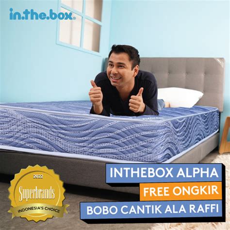 Promo Kasur Spring Bed IN THE BOX Alpha FREE Bantal 120x200 Cicil 0