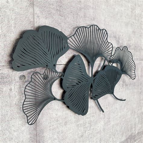 Gingko Leaf Wall Art Metal Wall Art Metal Wall Decor Wall Etsy Australia