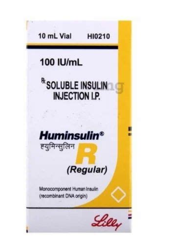 Huminsulin R Iu Ml Solution For Injection At Rs Vial