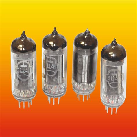 6C4P 6Ц4П STRONG MATCHED QUAD RUSSIAN VACUUM TUBE NOS TESTED 6Z4