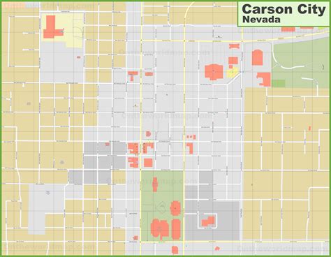 Carson City Downtown Map