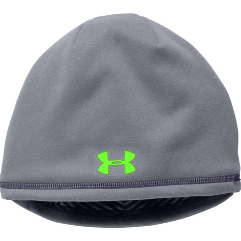 Under Armour Mens Coldgear Infrared Elements Storm 20 Beanie Gray Under Armour Men Under