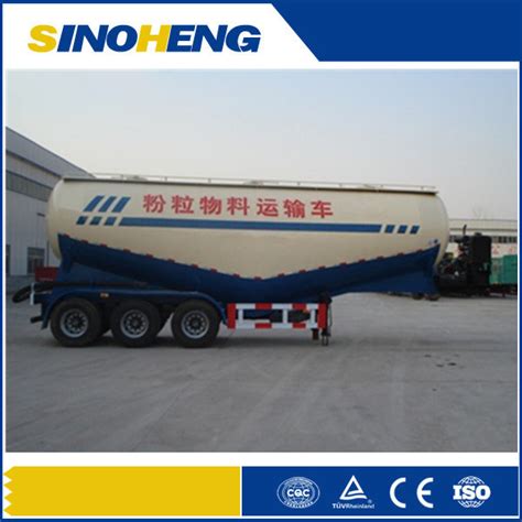 Dry Bulk Cement Powder Material Tanker Semi Truck Trailer China Bulk