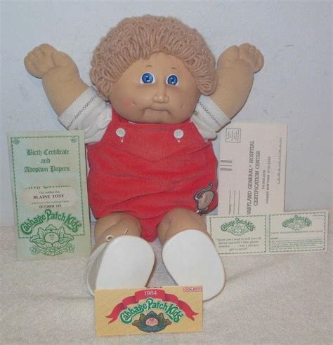 Vintage 1984 Cabbage Patch Kids Doll Blaine Tony Very Nice 1912470998