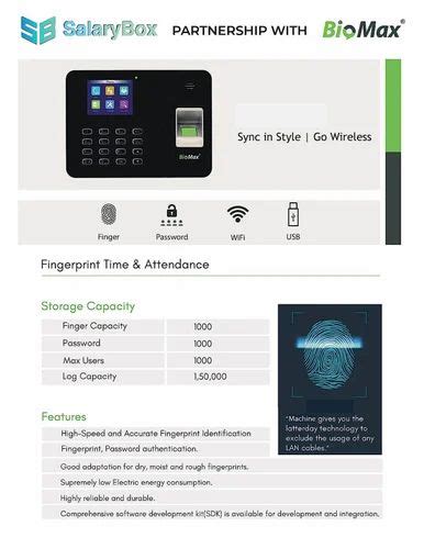 Fingerprint Recognition Biomax Time Attendance Systems Face