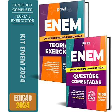 Kit Apostila Enem Caderno De Quest Es Comentadas Solu O