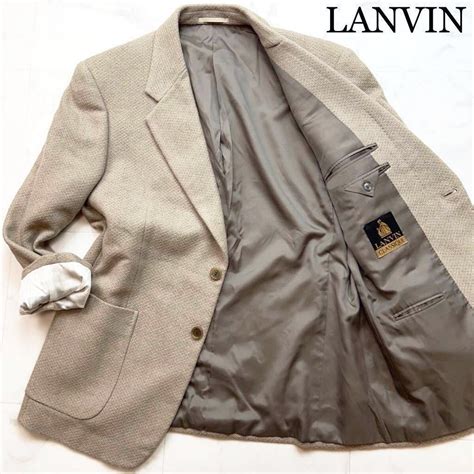 【未使用に近い】【ほぼ未使用】幻の最高級カシミヤ立体編みニット★稀少xl Lanvin ランバン【繊維の宝石】暖かテーラードジャケット希少美色モカベージュの落札情報詳細 ヤフオク落札