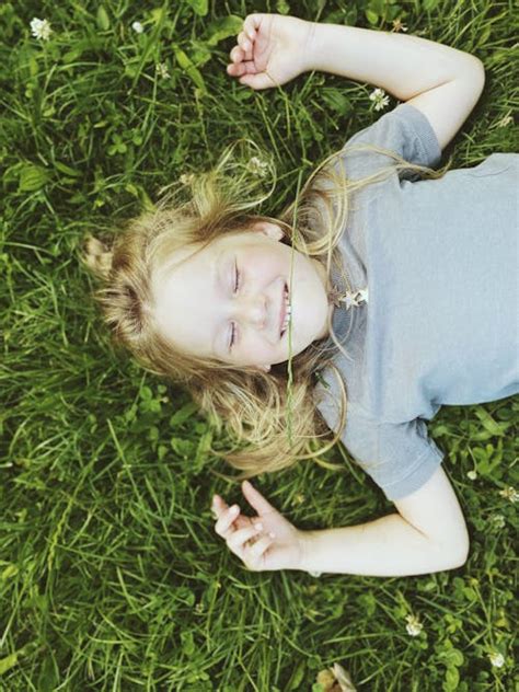 Girl Lying on Grass · Free Stock Photo