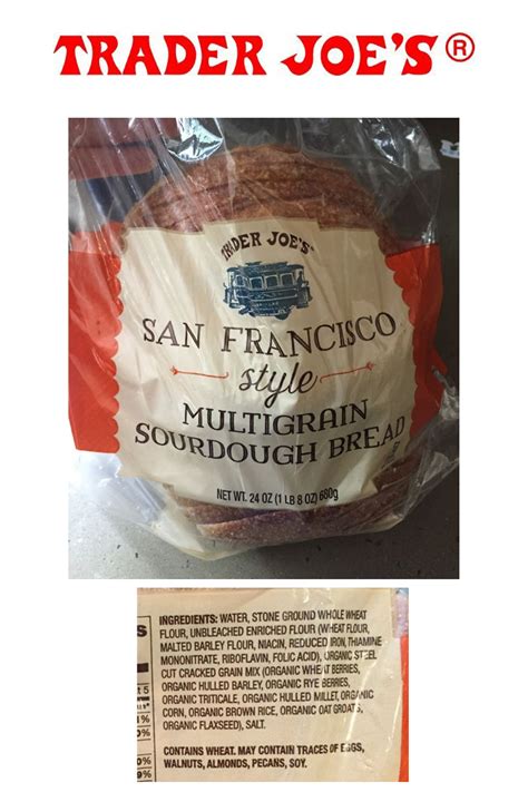 Trader Joes San Francisco Style Multigrain Sourdough Bread Sprouted