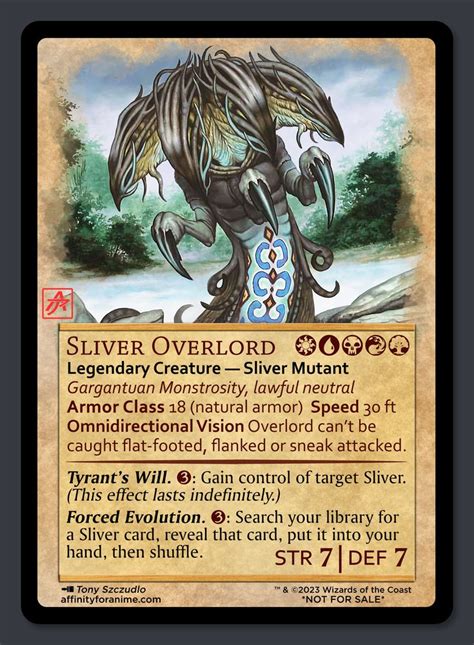 Sliver Overlord Dandd In 2024 Wizards Of The Coast Mtg Pop Culture Art