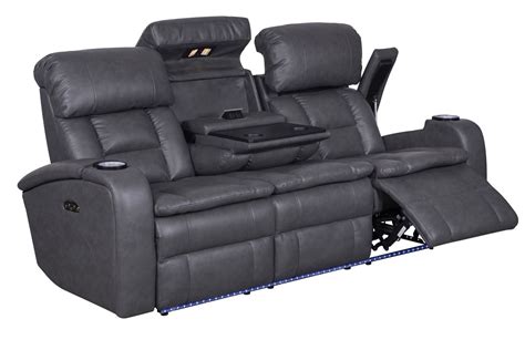 Beautiful Leather Recliner Sofa With Console For Every Budget