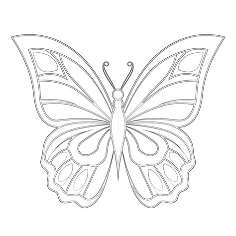 Easy Butterfly Coloring Pages Coloring Pages Mimi Panda