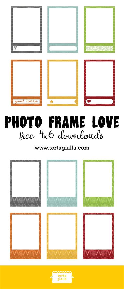 Free 4x6 Photo Frame Love Downloads Tortagialla Photo Frame Picture Frame Template Free