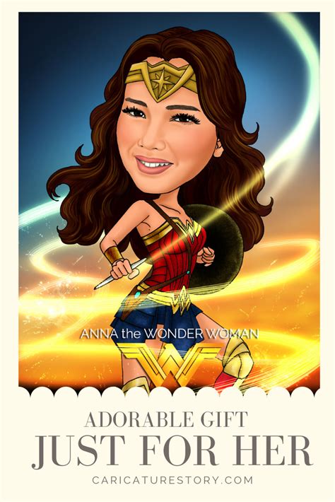 Wonder woman caricature | Caricature, Wonder woman gifts, Wonder woman