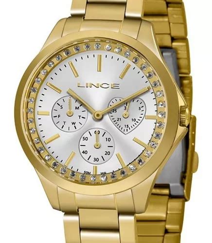 Reloj Pedras Lince Original Multifunci N Dorado Para Mujer Mercadolibre