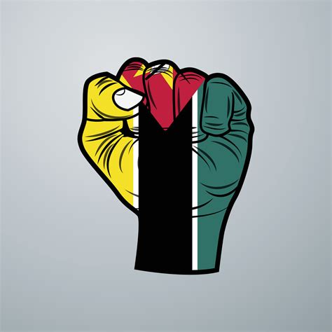 Mozambique Flag with Hand Design 3481256 Vector Art at Vecteezy