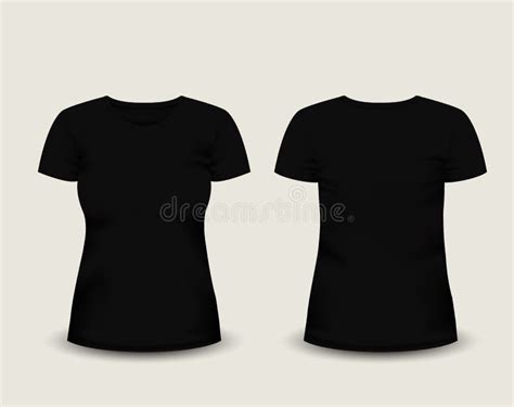 Plantilla De Camiseta Negra Mujer