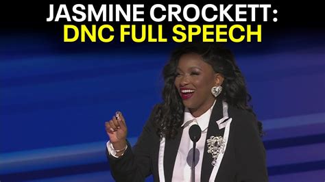 Texas Rep. Jasmine Crockett speaks at DNC - Day 1: FULL SPEECH - YouTube